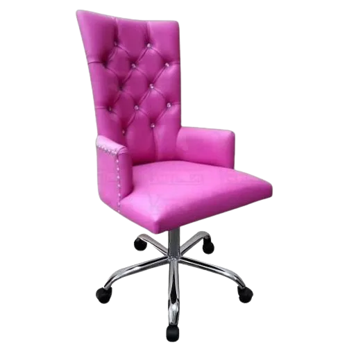 SILLA CAPITONEADA CROMADA imagen 1