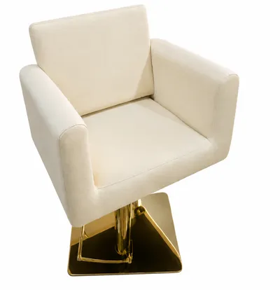 SILLA HIDRÁULICA BASE DORADA FIJA